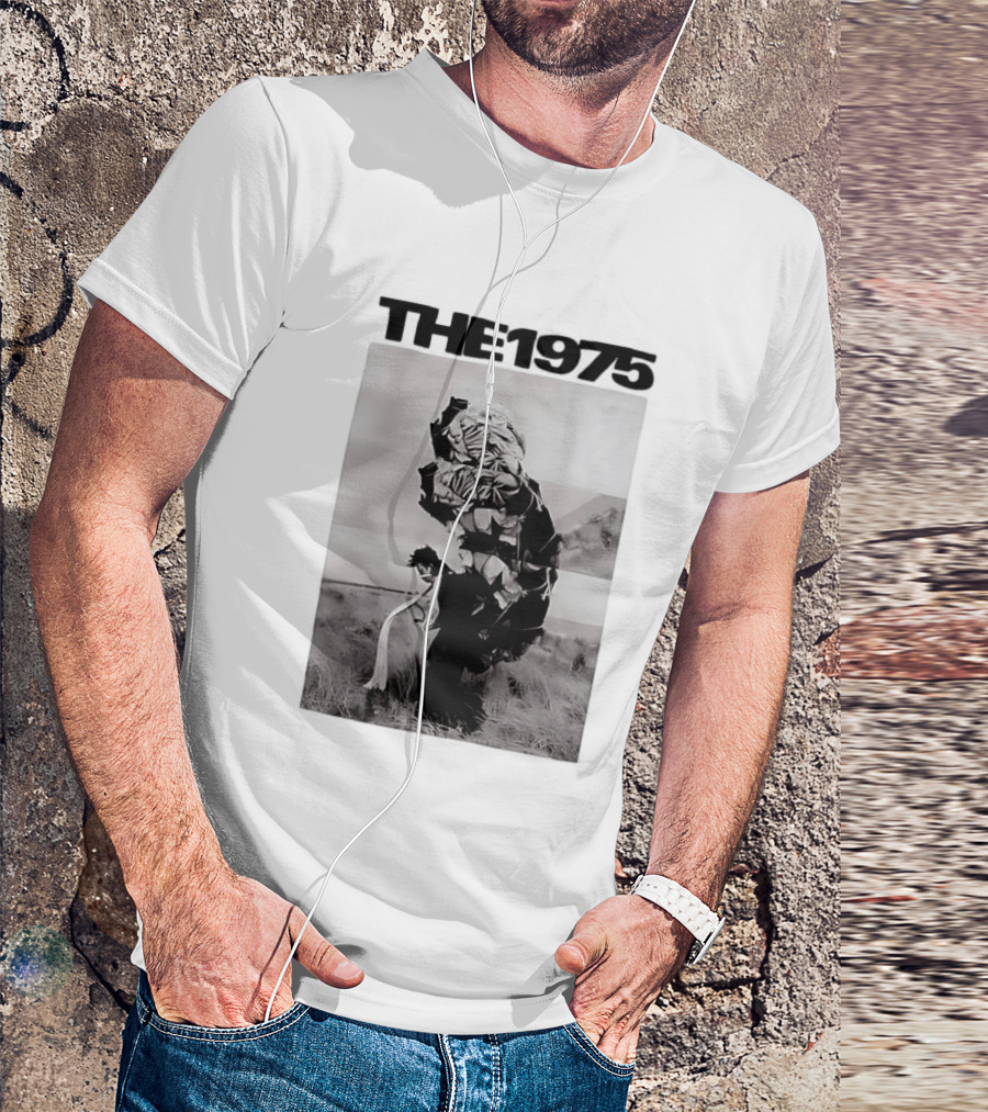 The 1975 Abstract Monochrome Figure And Floral Compilation T-Shirt