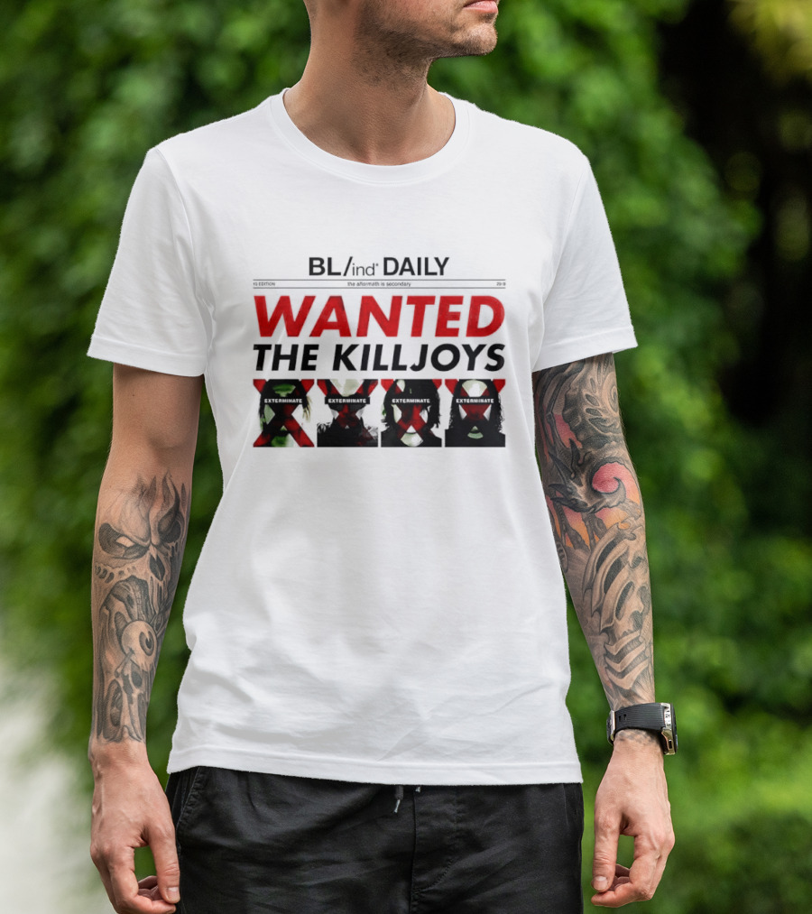 BL/ind Daily Wanted The Killjoys Danger Days Album T-Shirt