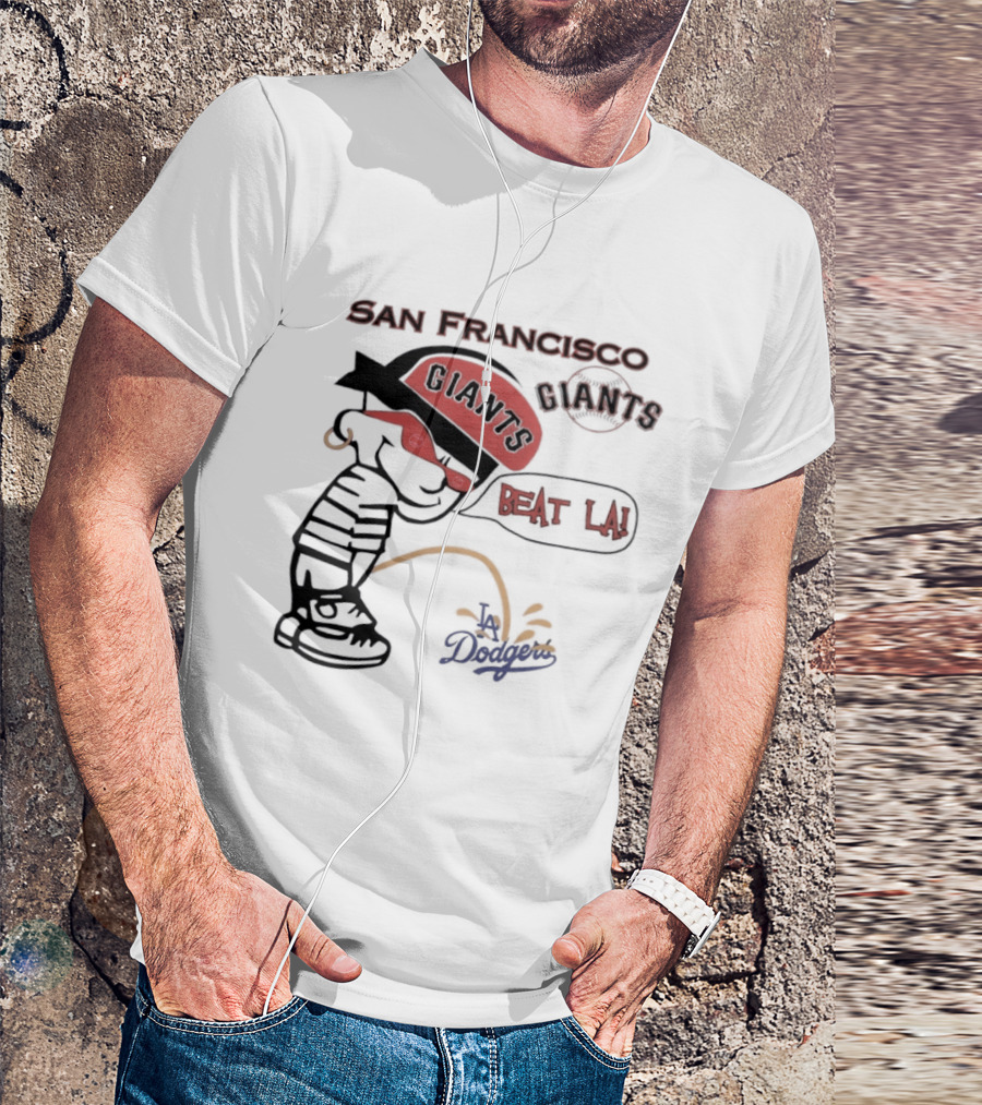 San Francisco Giants Beat LA Dodgers Peanuts T-Shirt