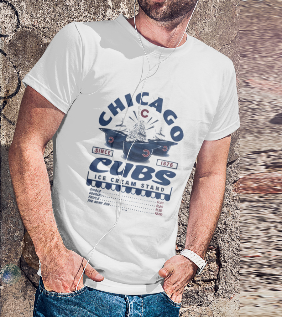 Chicago Cubs Ice Cream Stand Since 1876 T-Shirt