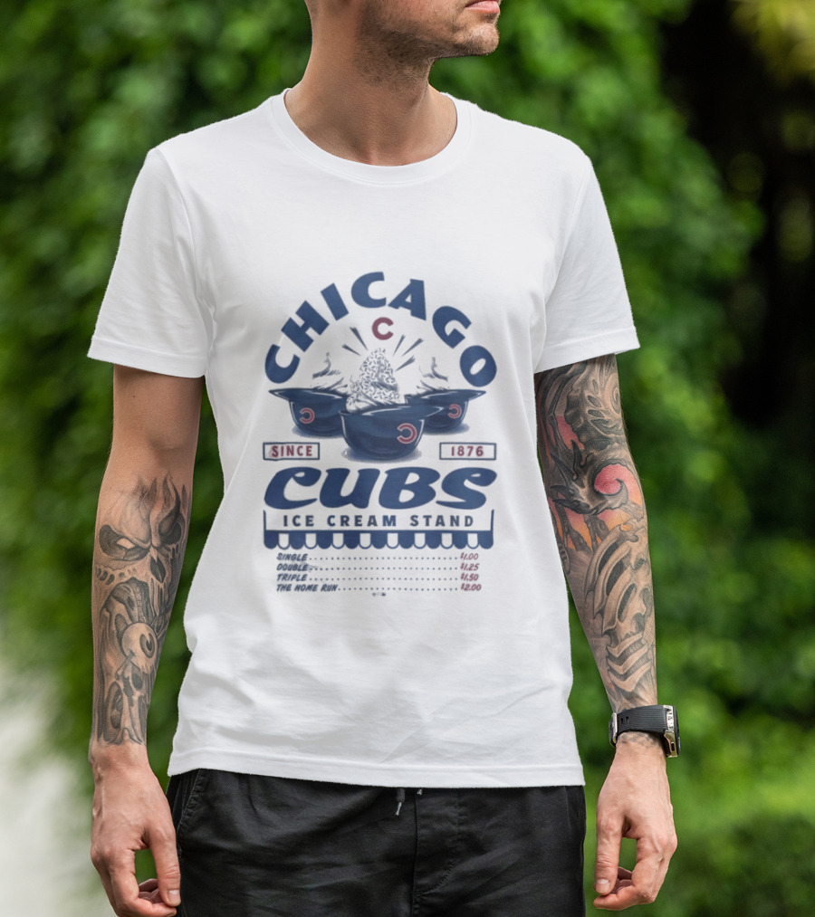 Chicago Cubs Ice Cream Stand Since 1876 T-Shirt