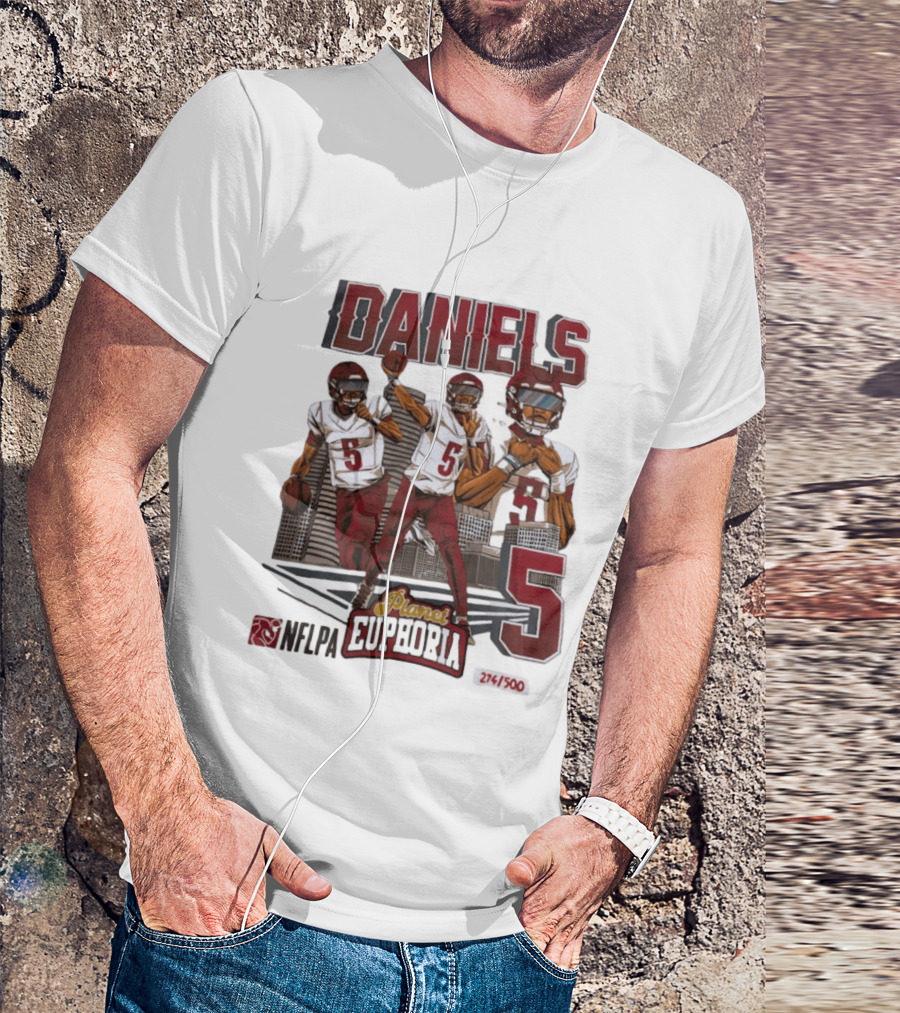 Daniels LSU Tigers Planet Euphoria NFLPA Limited Edition Number 5 T-Shirt