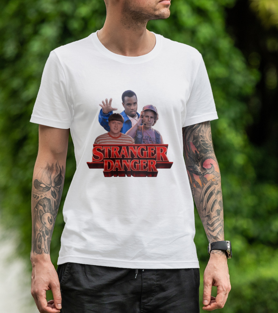 Stranger Danger Stranger Things Jeffrey Epstein Diddy T-Shirt