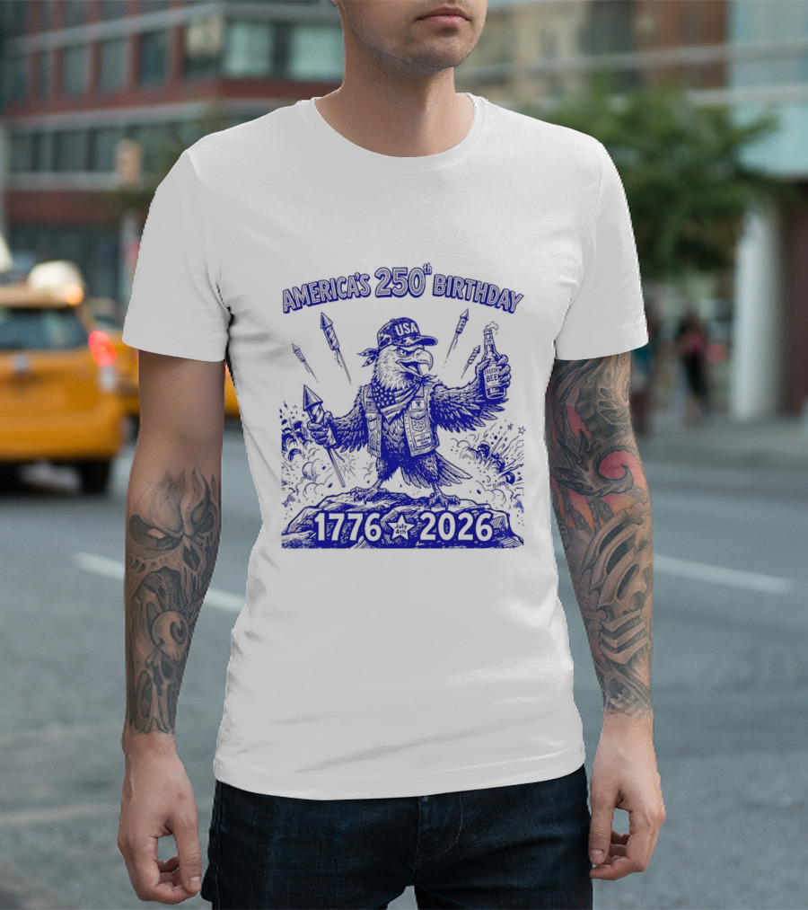 America's 250th Birthday Semiquincentennial Eagle 1776 2026 T-Shirt