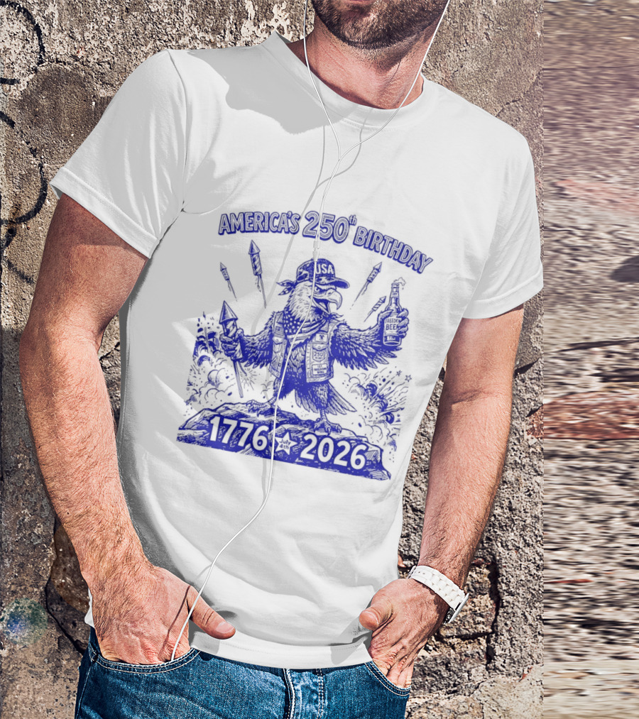 America's 250th Birthday Semiquincentennial Eagle 1776 2026 T-Shirt