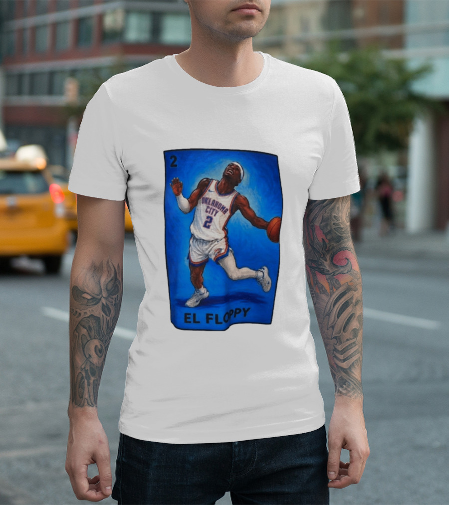 Shai Gilgeous Alexander Oklahoma City 2 El Floppy Basketball T-Shirt