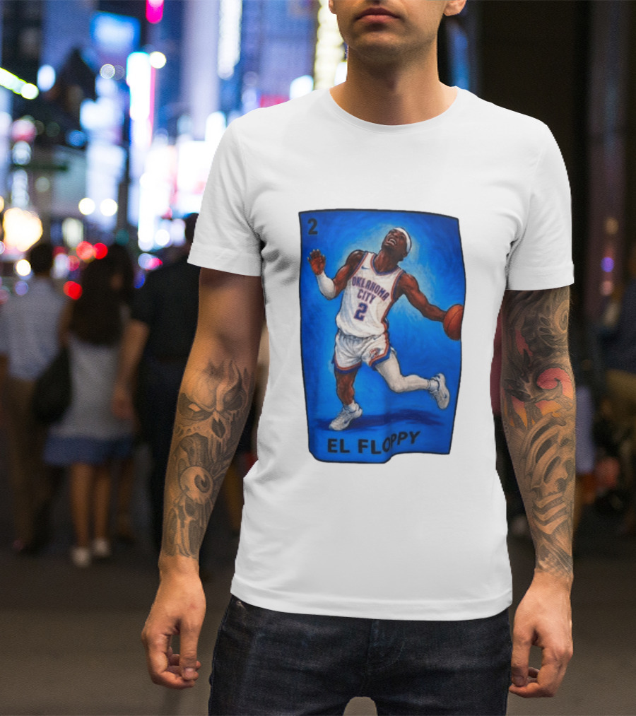 Shai Gilgeous Alexander Oklahoma City 2 El Floppy Basketball T-Shirt