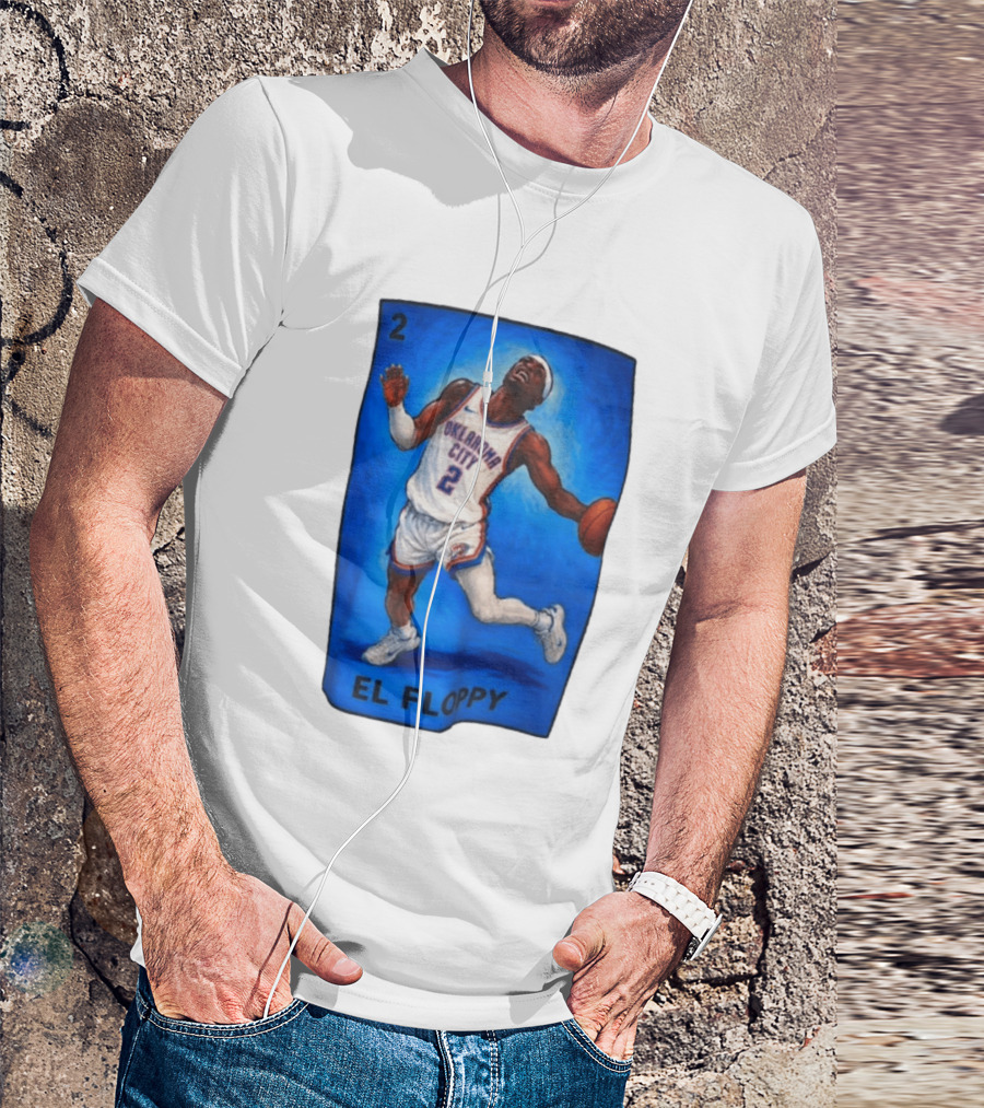 Shai Gilgeous Alexander Oklahoma City 2 El Floppy Basketball T-Shirt