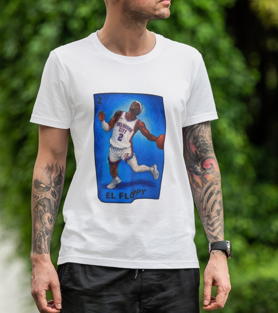 Shai Gilgeous Alexander Oklahoma City 2 El Floppy Basketball T-Shirt