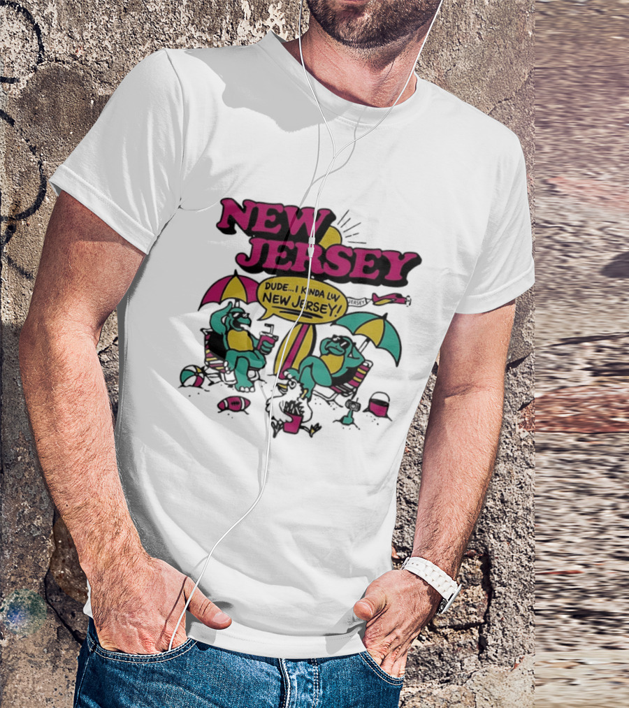 New Jersey Dude I Kinda Luv Beach Vibes With Beach Animals T-Shirt