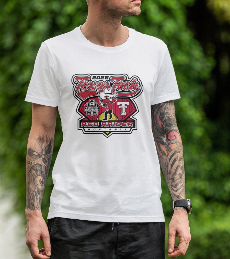 2026 Texas Tech Red Raider Softball WCWS Send It T-Shirt