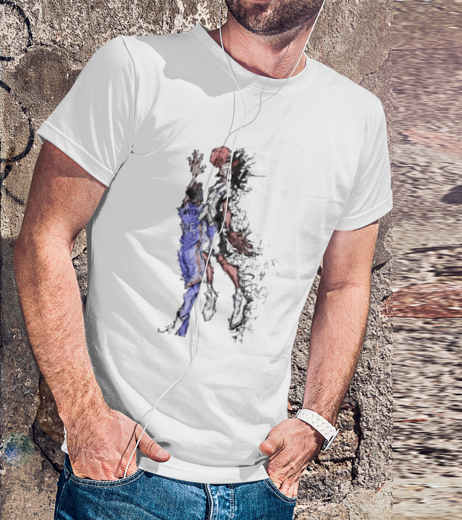 Oklahoma Basketball Number 25 Exploding Sketch Dunk Dynamic Sports T-Shirt