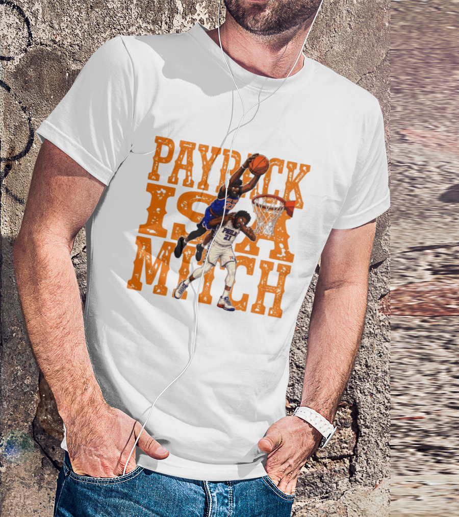 Payback Is A Mitch Joel Embiid Vs Mitchell Robinson New York Knicks 76ers Dunk T-Shirt
