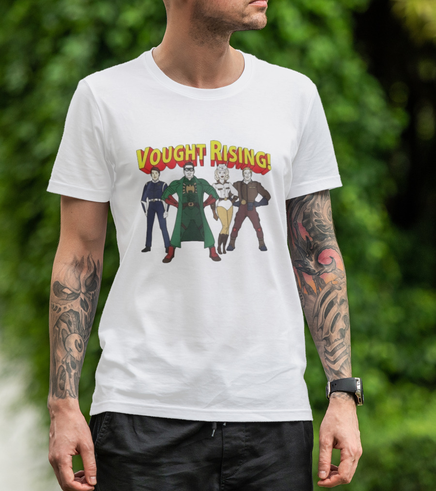 Vought Rising The Boys Superhero Team Vought International Characters T-Shirt
