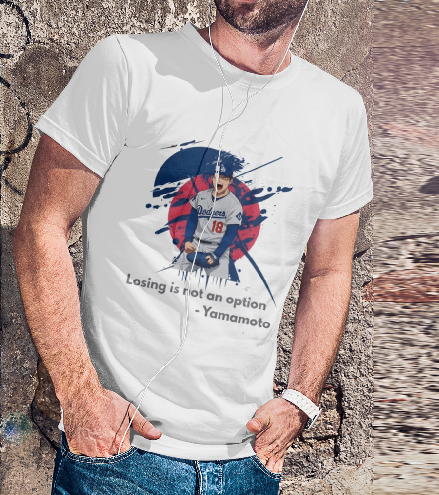 Yoshinobu Yamamoto Dodgers Anime Style Los Angeles Baseball Winning Mindset T-Shirt