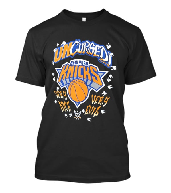 Uncursed New York Knicks Very Nice Very Evil Danhausen WWE T-Shirt