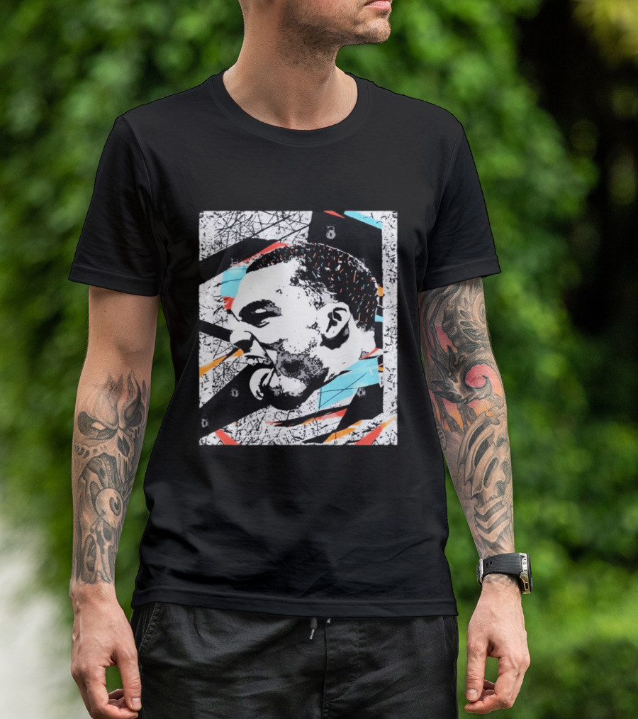 Michael Jordan Chicago Bulls Tongue Expression Urban Graffiti T-Shirt