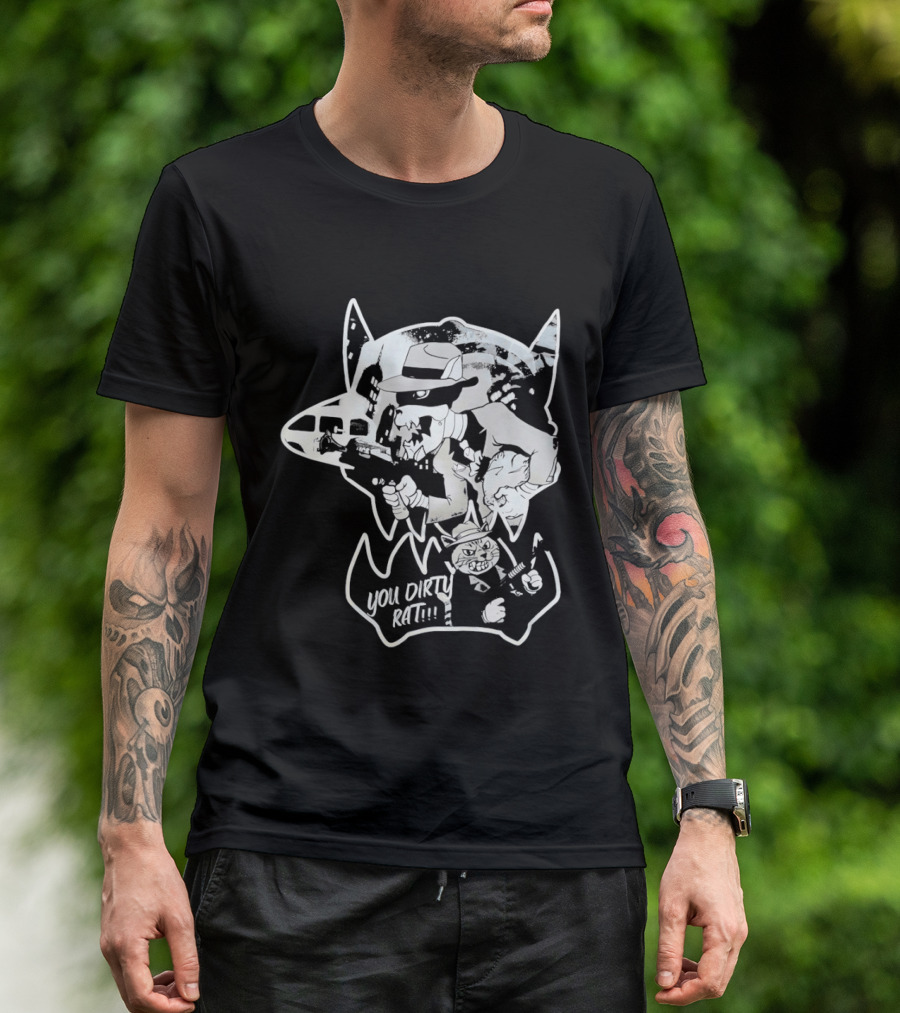 Gangster Animals You Dirty Rat Mobster Showdown Guns T-Shirt