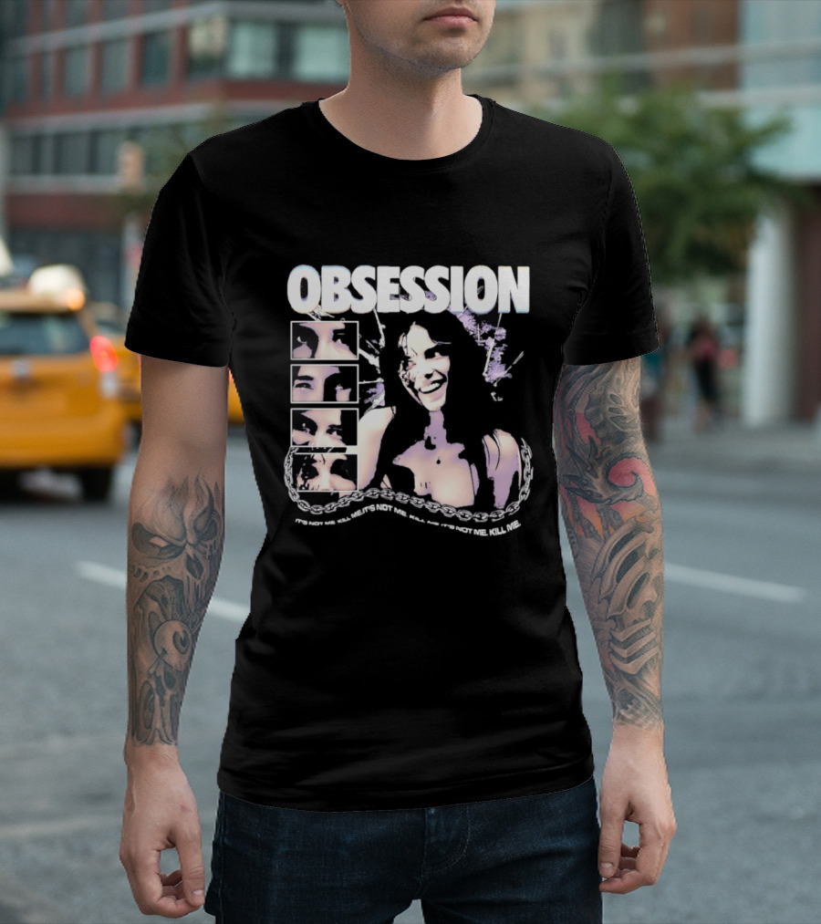 Obsession Horror It's Not Me Kill Me Chain T-Shirt