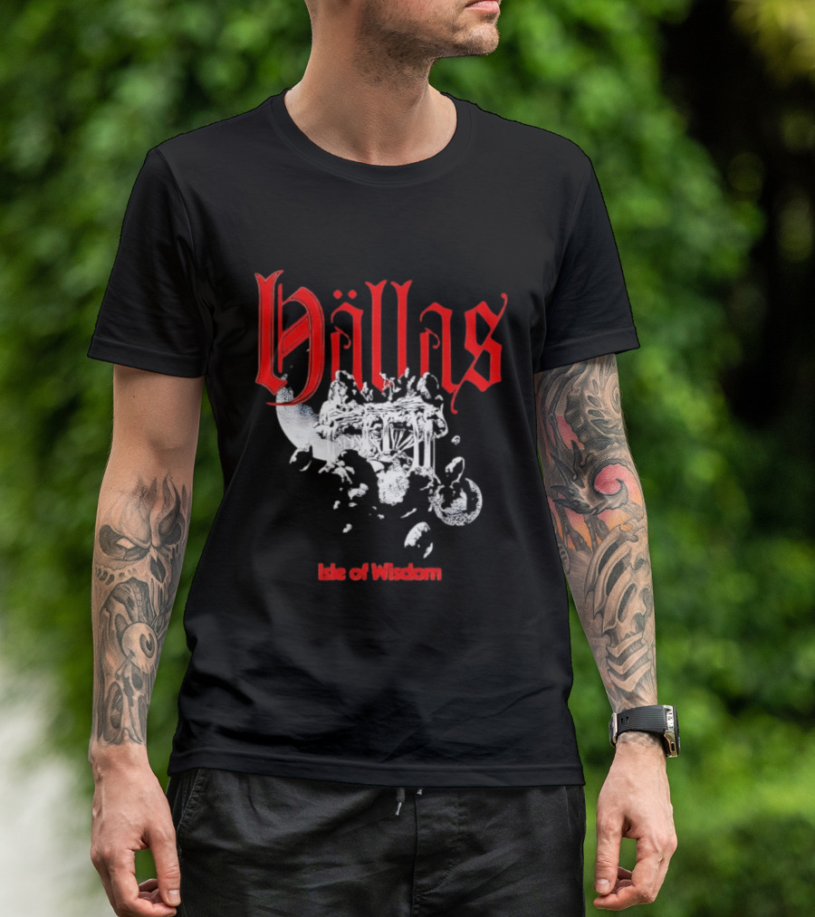 Hallas Isle Of Wisdom Floating Island Fantasy T-Shirt