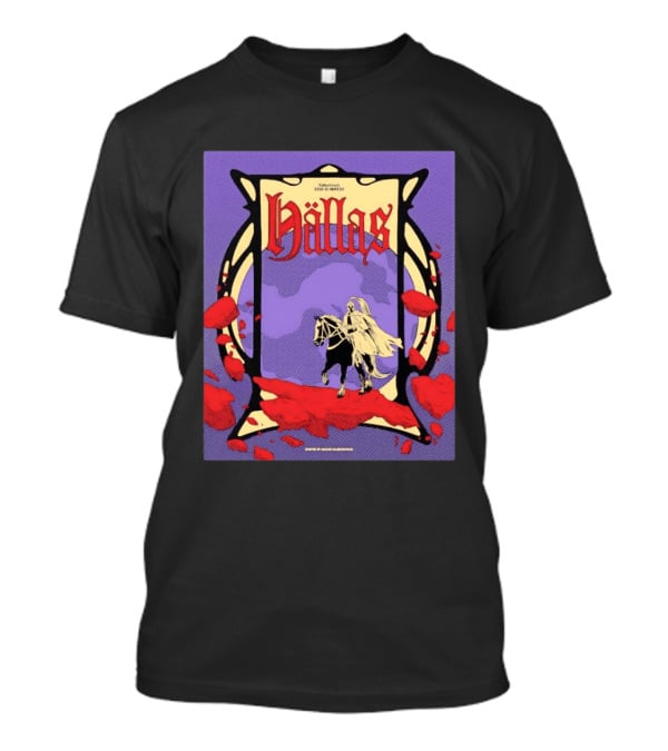 Hällas Konsert XXI IV MMXXII Knight On Horse In Red Flowers T-Shirt
