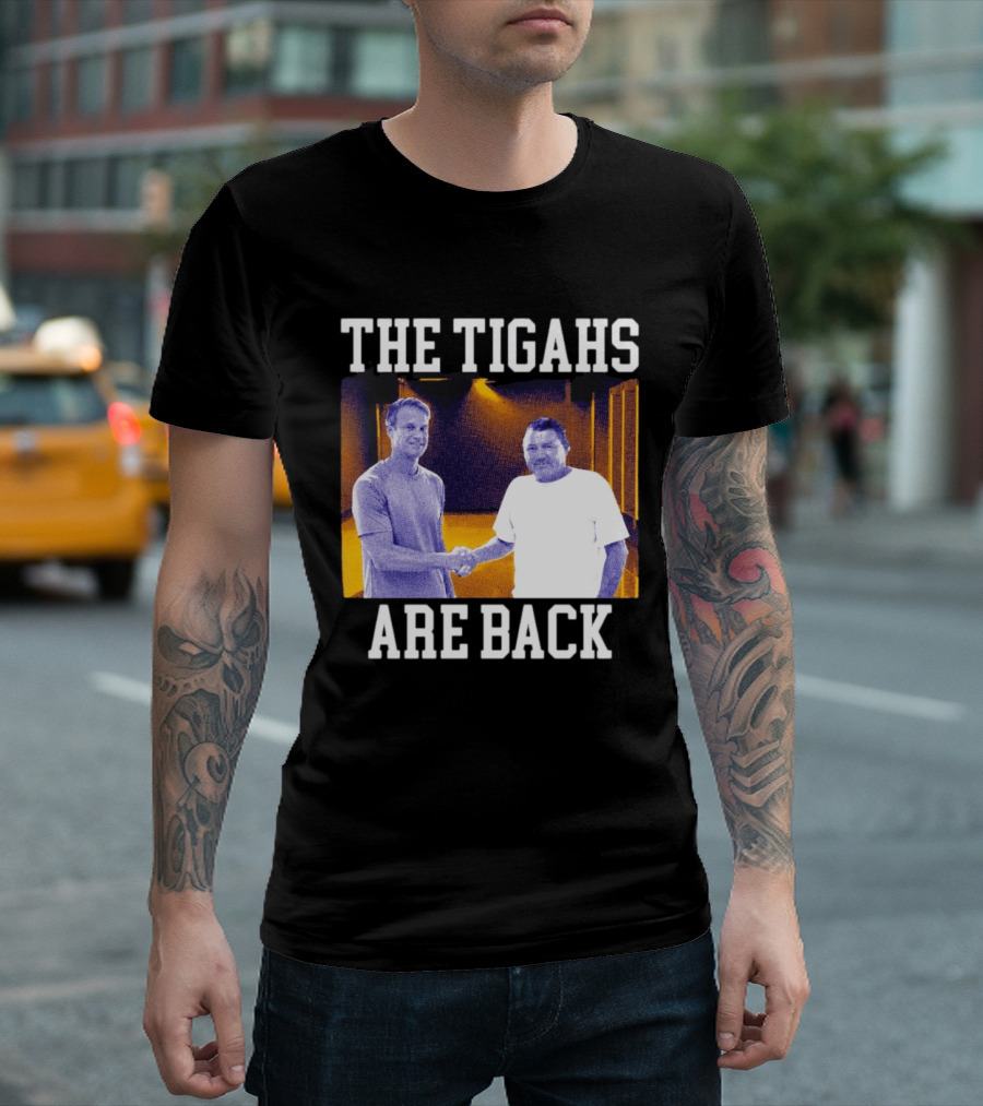 Lane Kiffin Ed Orgeron The Tigahs Are Back LSU Duo Handshake T-Shirt