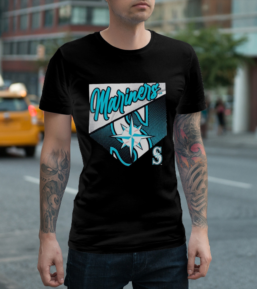 Mariners Compass Baseball Seattle Mariners T-Shirt