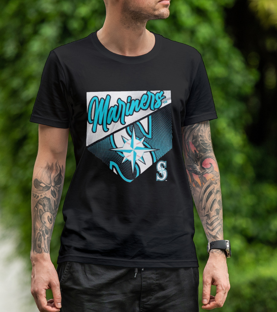 Mariners Compass Baseball Seattle Mariners T-Shirt