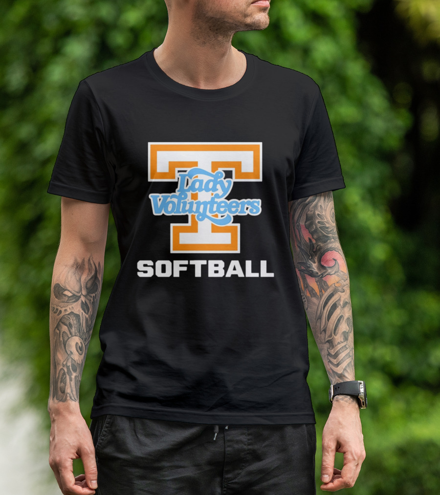 University Of Tennessee Lady Volunteers Orange Softball Team T-Shirt
