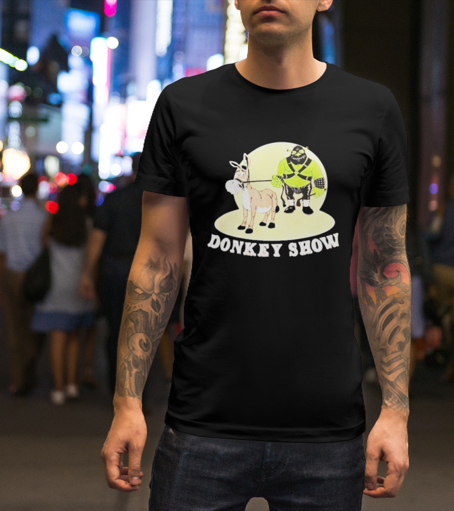 Shrek Gimp Donkey Show Leash T-Shirt