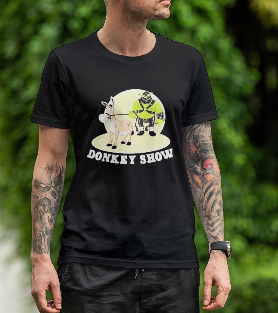 Shrek Gimp Donkey Show Leash T-Shirt