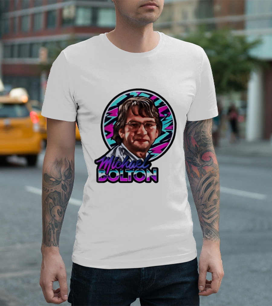 Michael Bolton 80s Aesthetic Office Humor T-Shirt