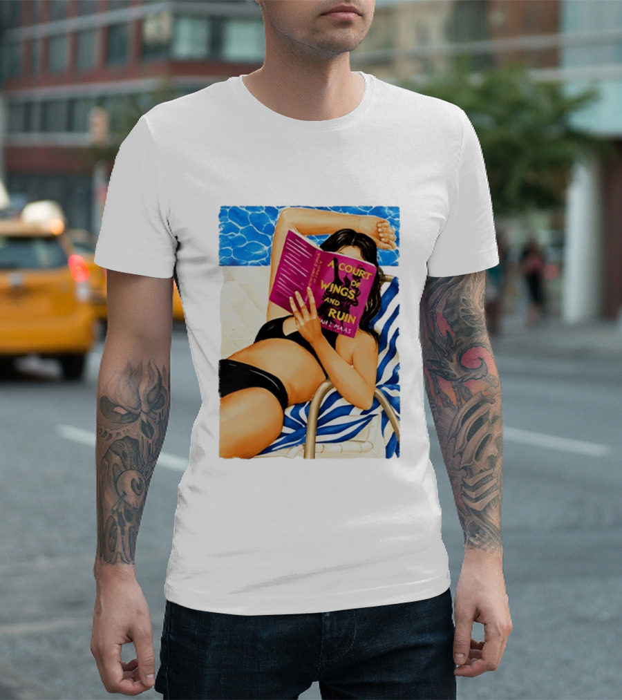 A Court Of Wings And Ruin Summer Poolside Reading Relaxation T-Shirt