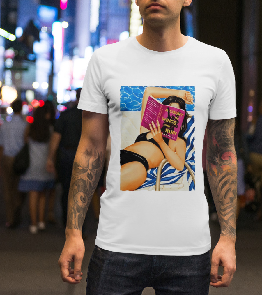 A Court Of Wings And Ruin Summer Poolside Reading Relaxation T-Shirt