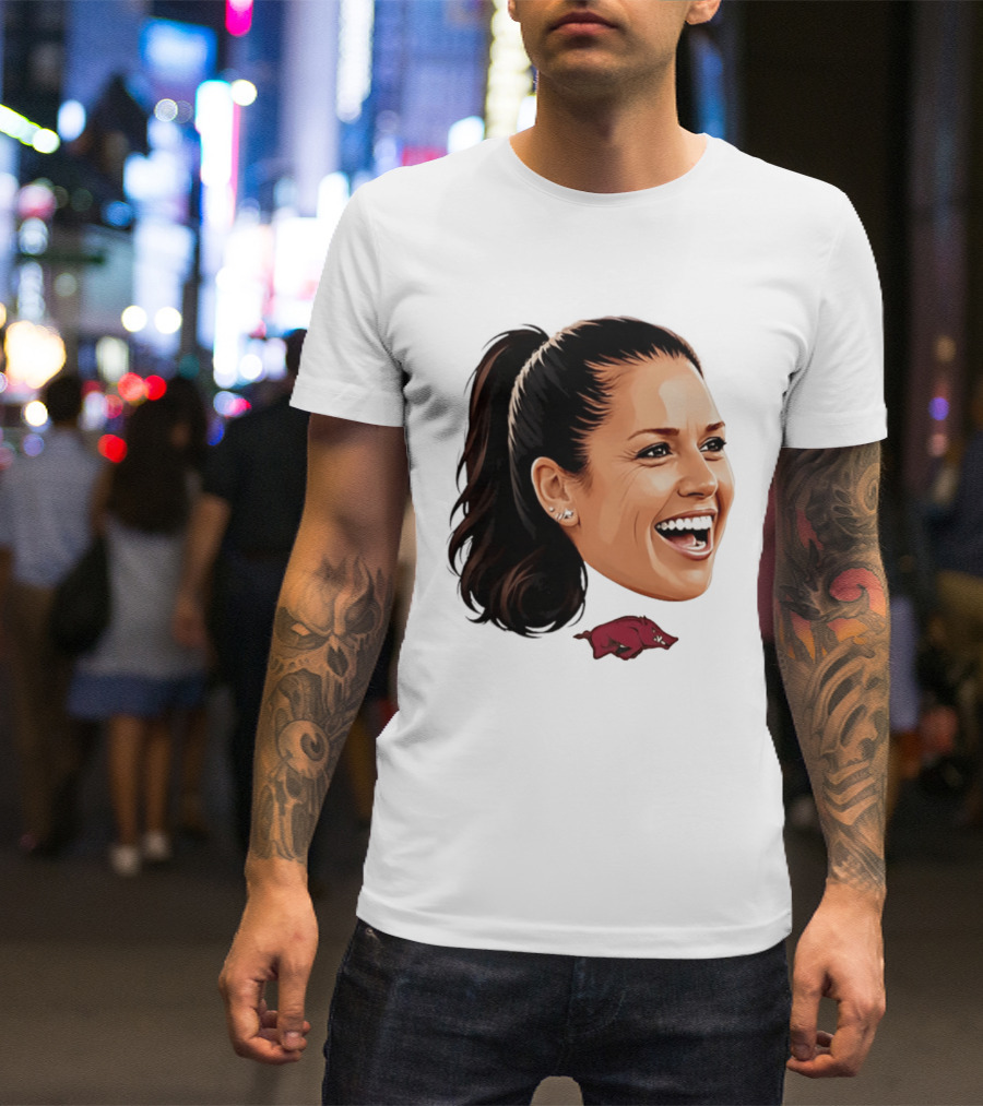 Arkansas Razorbacks Kailey Wyckoff Caricature Sports Team Fan Spirit T-Shirt