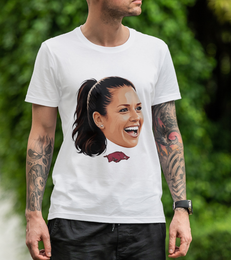Arkansas Razorbacks Kailey Wyckoff Caricature Sports Team Fan Spirit T-Shirt
