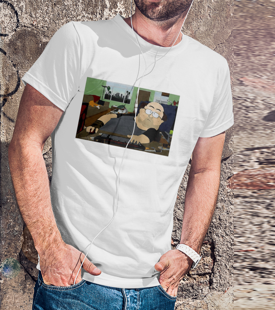Gamer South Park Meme Online Gaming Guy Couch Scene T-Shirt