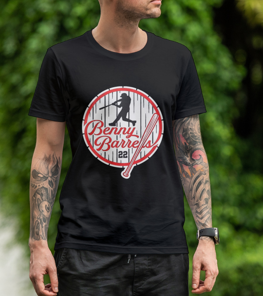 Benny Barrels New York Yankees 22 Baseball T-Shirt