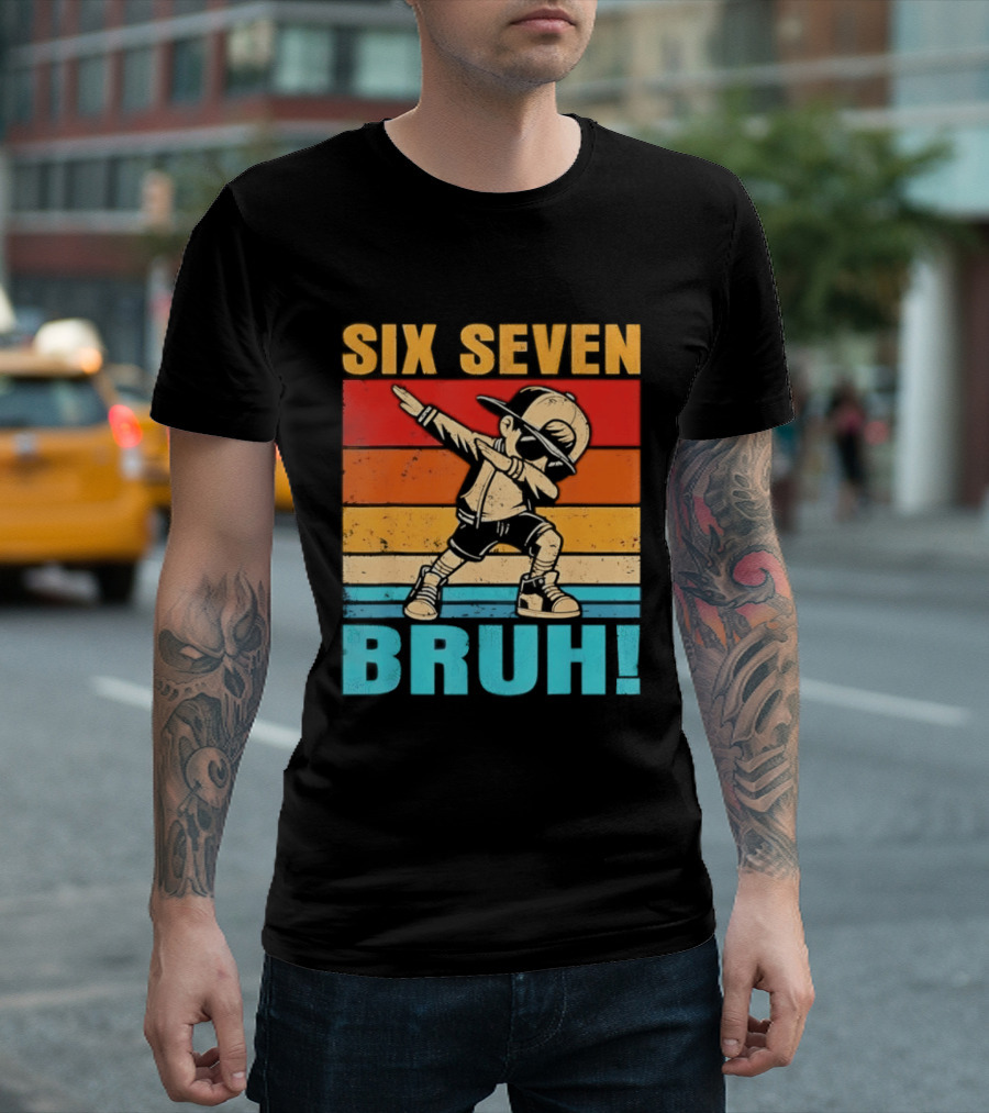 Six Seven Birthday Dab Bruh Kid T-Shirt