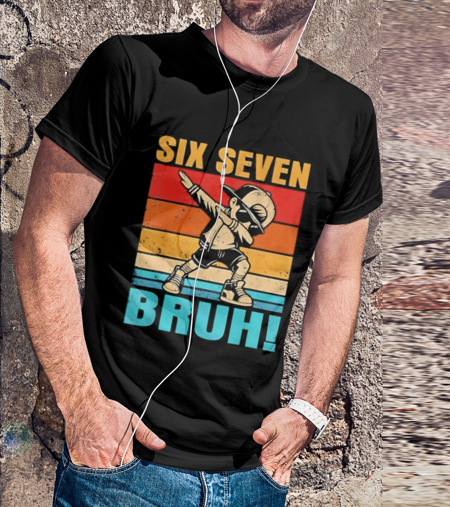 Six Seven Birthday Dab Bruh Kid T-Shirt