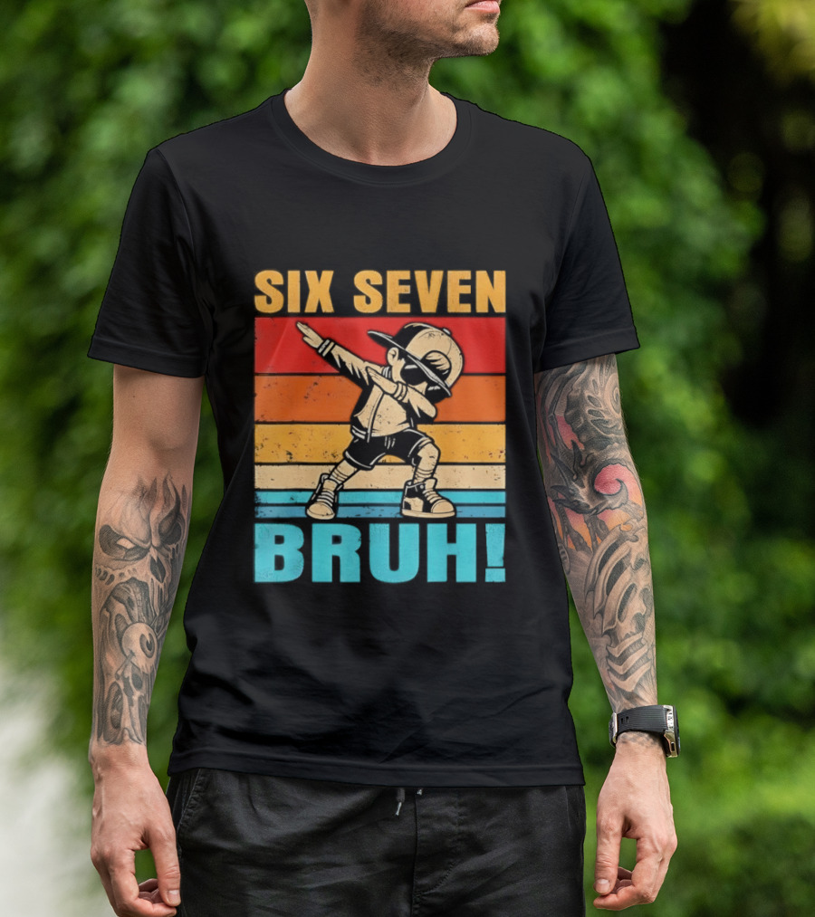 Six Seven Birthday Dab Bruh Kid T-Shirt