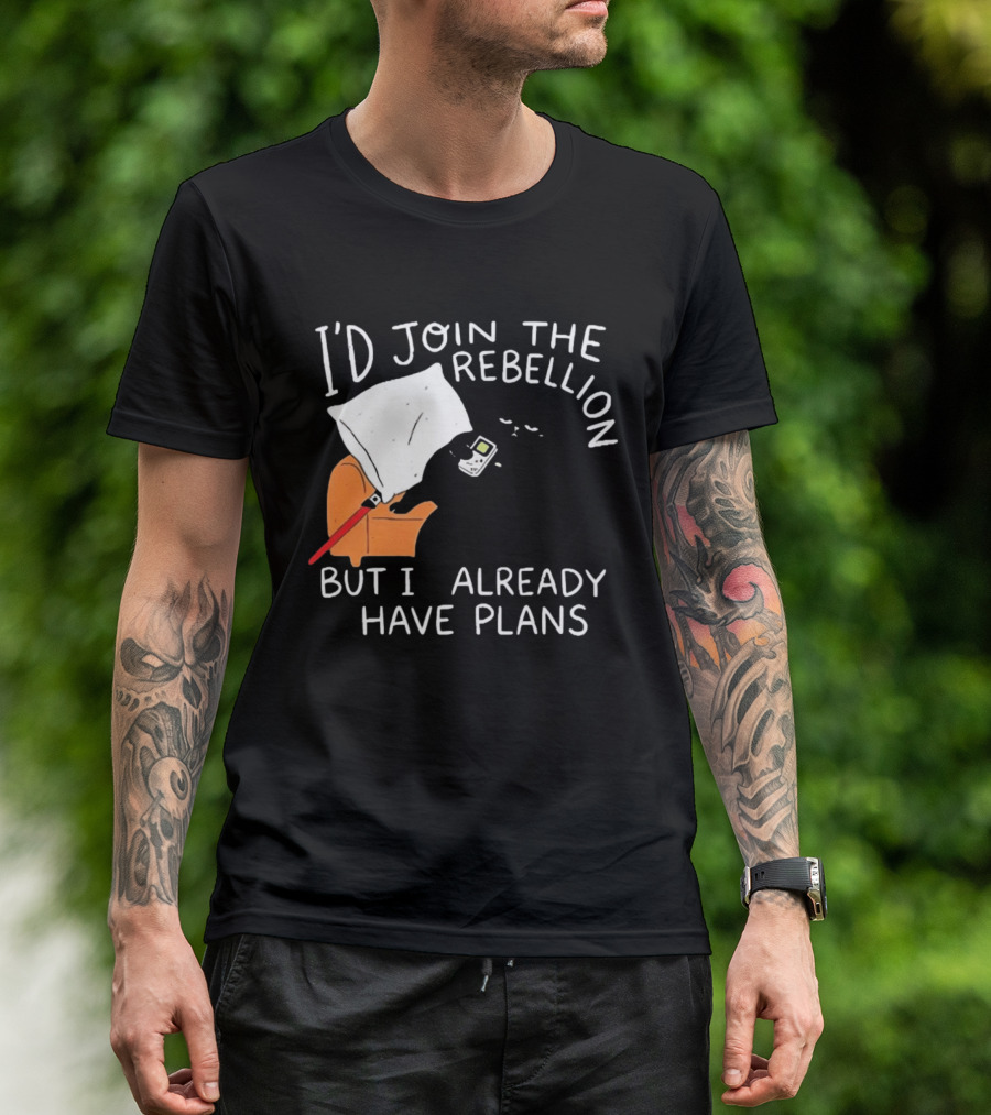 Lazy Cat Gaming Couch Rebellion Plans Funny Humor T-Shirt