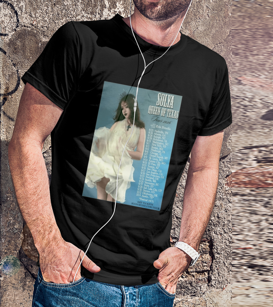Solya Queen Of Texas Tour 2026 With Special Guest Tele Novella T-Shirt