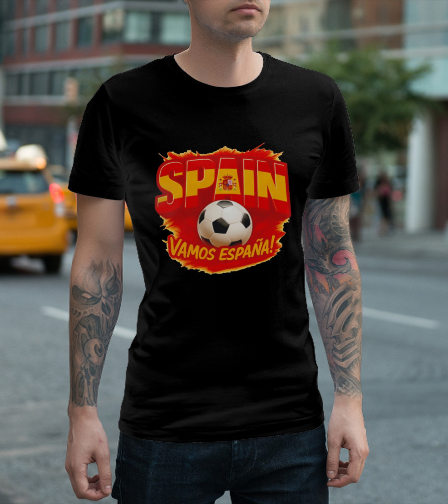 Spain Vamos España Soccer Ball T-Shirt