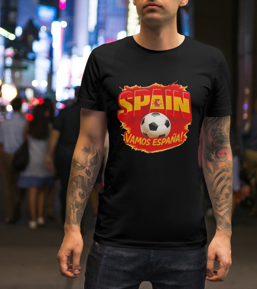 Spain Vamos España Soccer Ball T-Shirt