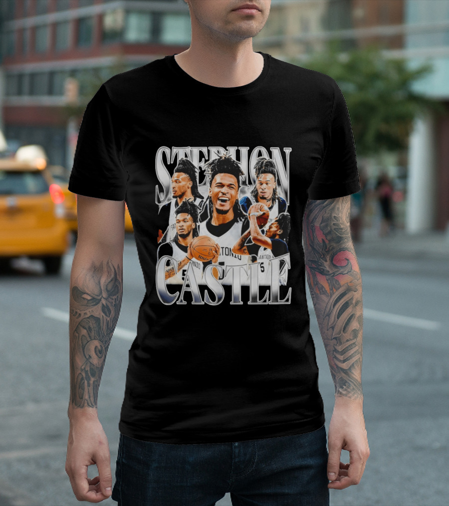 Stephon Castle San Antonio Spurs Basketball Wemby Game Day T-Shirt