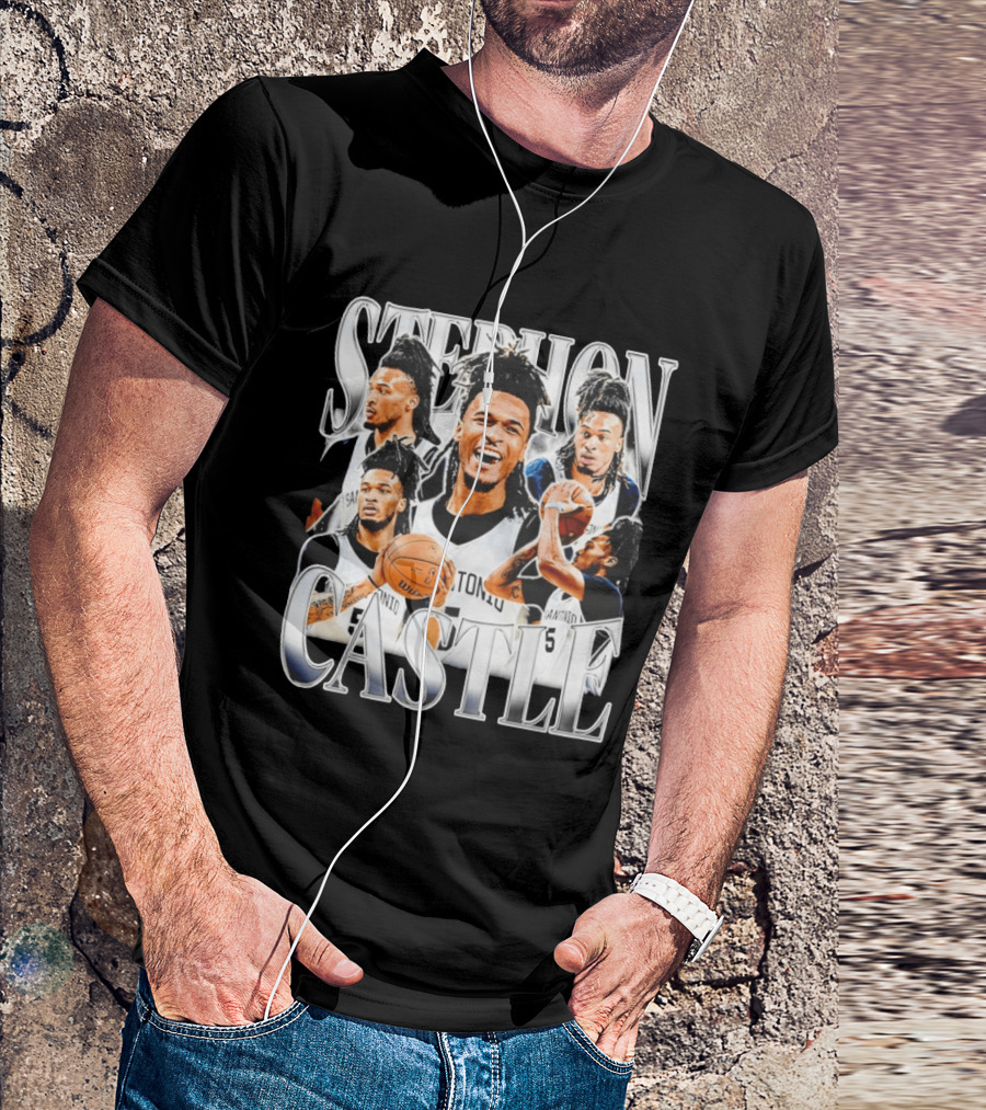 Stephon Castle San Antonio Spurs Basketball Wemby Game Day T-Shirt