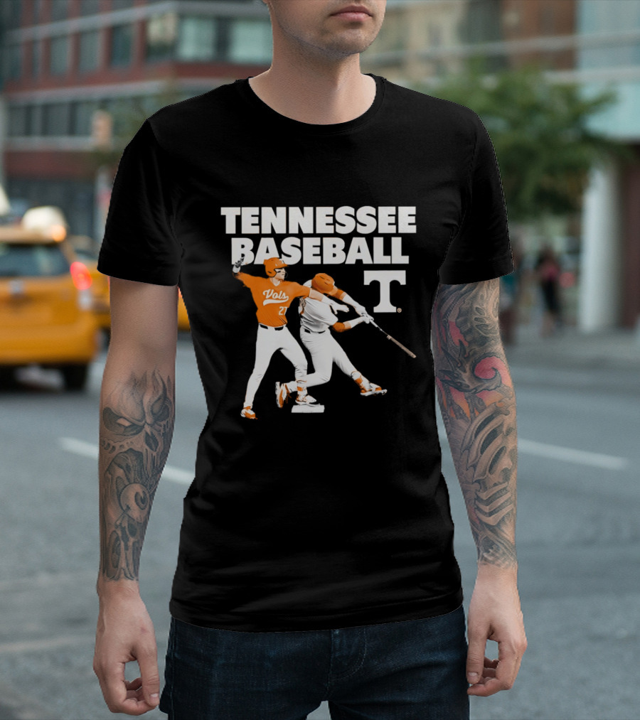 Tennessee Volunteers Baseball Vols Number 27 T-Shirt