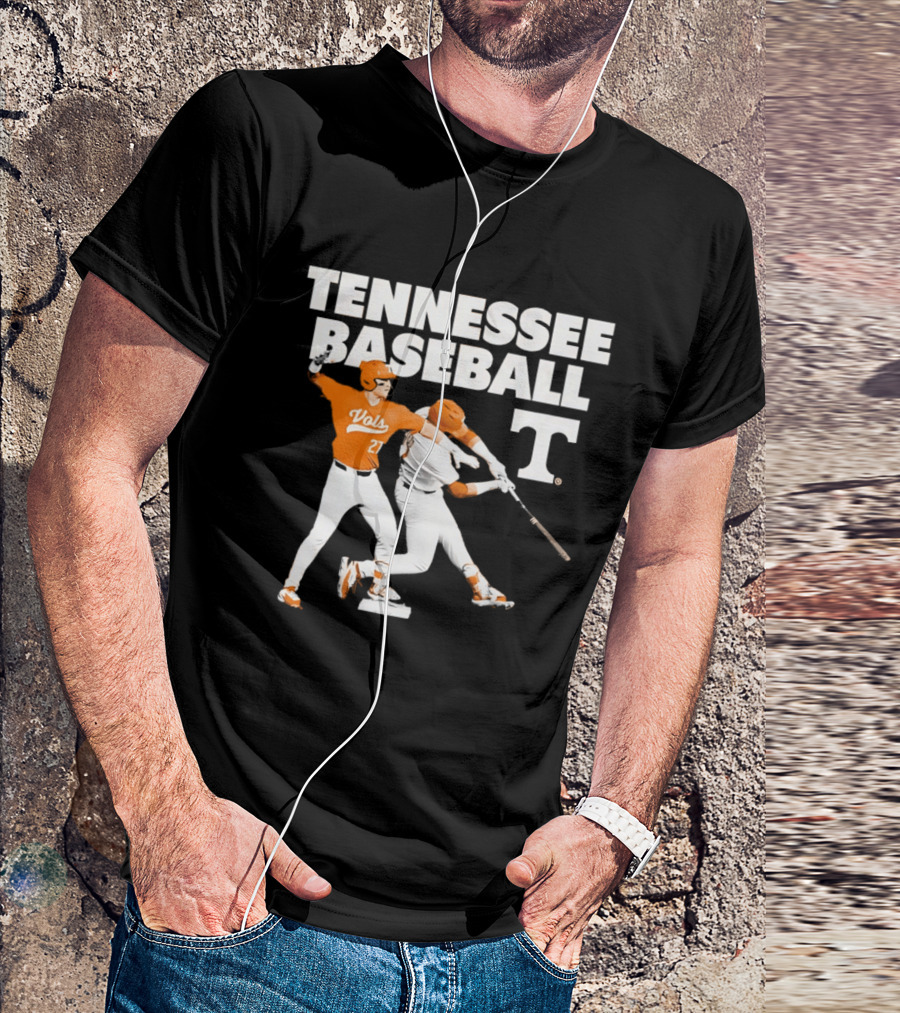 Tennessee Volunteers Baseball Vols Number 27 T-Shirt