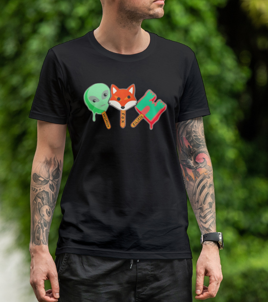 Wemby Fox Castle Popsicles Alien Fox 2026 San Antonio Spurs NBA Basketball T-Shirt